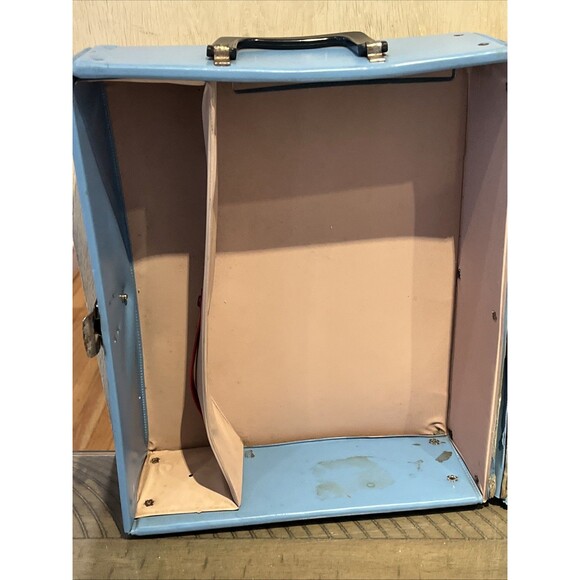 Vintage 1964 Mattel Inc Barbie & Friends Doll Large Trunk Blue Case SPP - Picture 7 of 11
